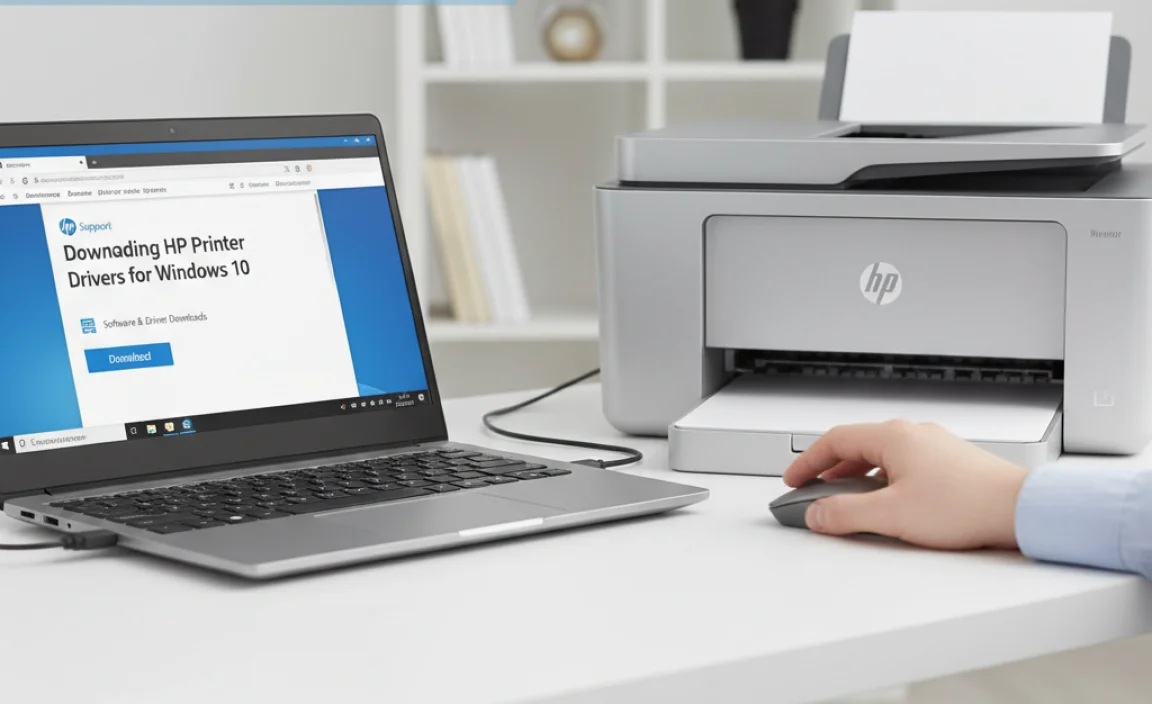 Downloading HP Printer Drivers for Windows 10