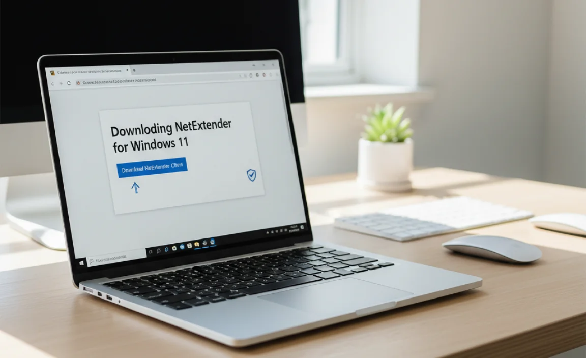 Downloading NetExtender for Windows 11
