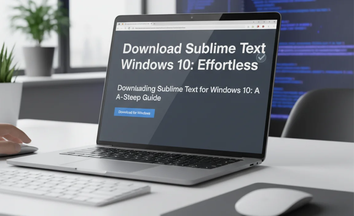 Downloading Sublime Text for Windows 10: A Step-by-Step Guide