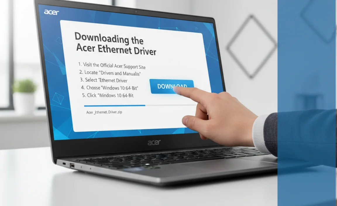 Downloading the Acer Ethernet Driver
