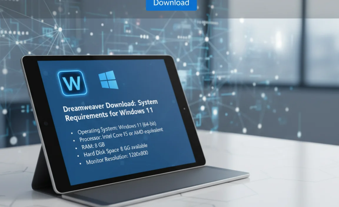 Dreamweaver Download: System Requirements for Windows 11