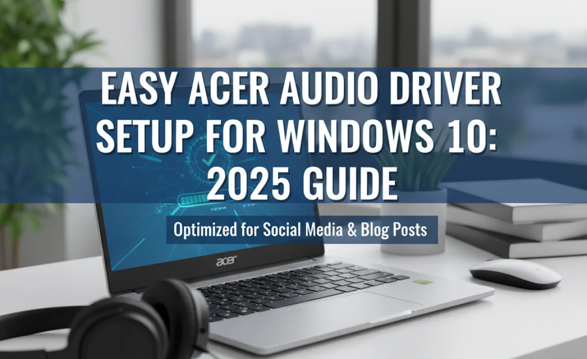 Easy Acer Audio Driver Setup For Windows 10: 2025 Guide