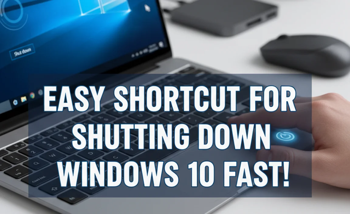 Easy Shortcut For Shutting Down Windows 10 Fast!