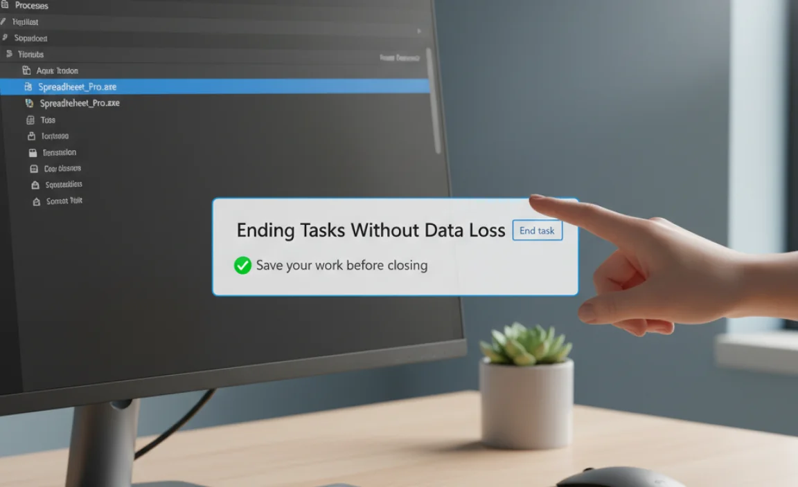 Ending Tasks Without Data Loss
