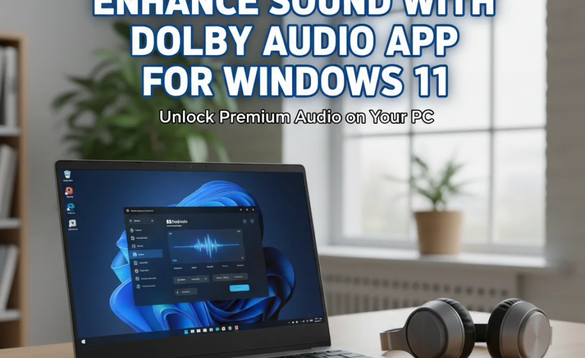 Enhance Sound With Dolby Audio App For Windows 11