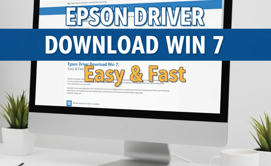 Epson Driver Download Win 7: Easy & Fast