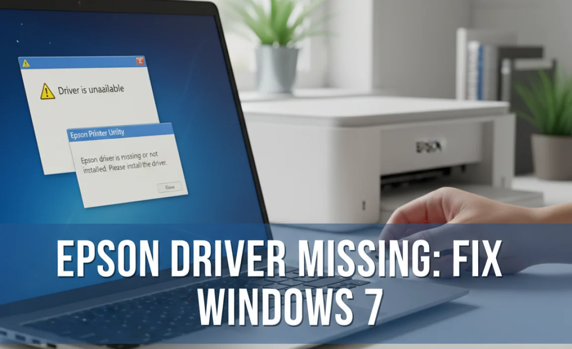Epson Driver Missing: Fix Windows 7