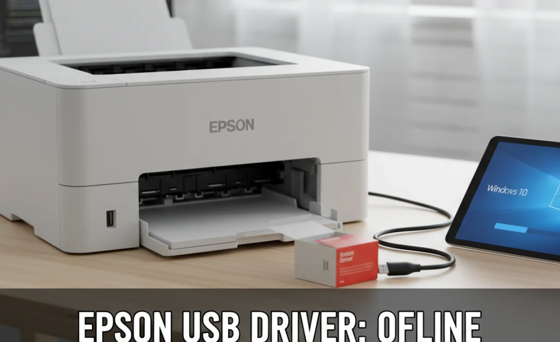 Epson USB Driver: Offline Windows 10 Install