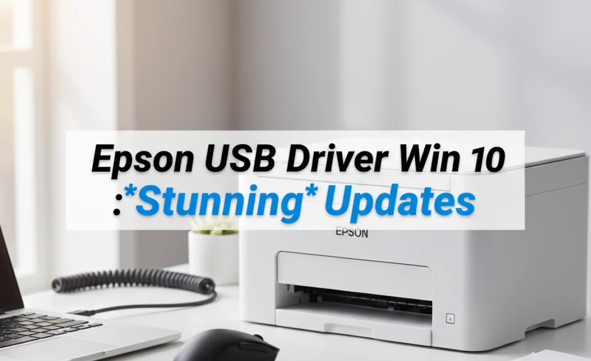 Epson USB Driver Win 10: **Stunning** Updates