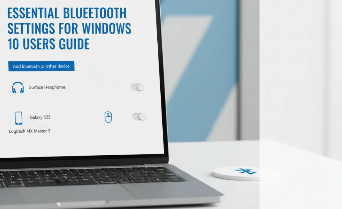 Essential Bluetooth Settings For Windows 10 Users Guide