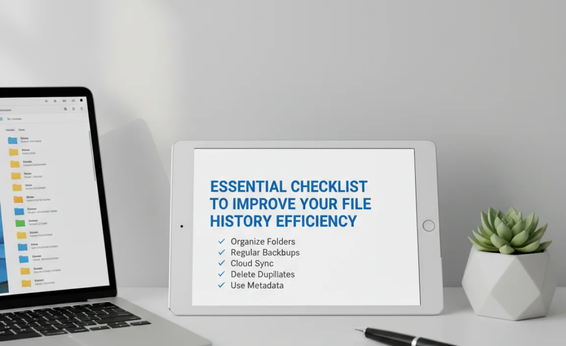Essential Checklist To Improve Your File History Efficiency