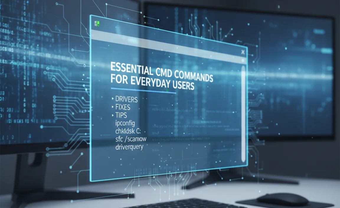 Essential CMD Commands for Everyday Users (Drivers, Fixes, Tips)