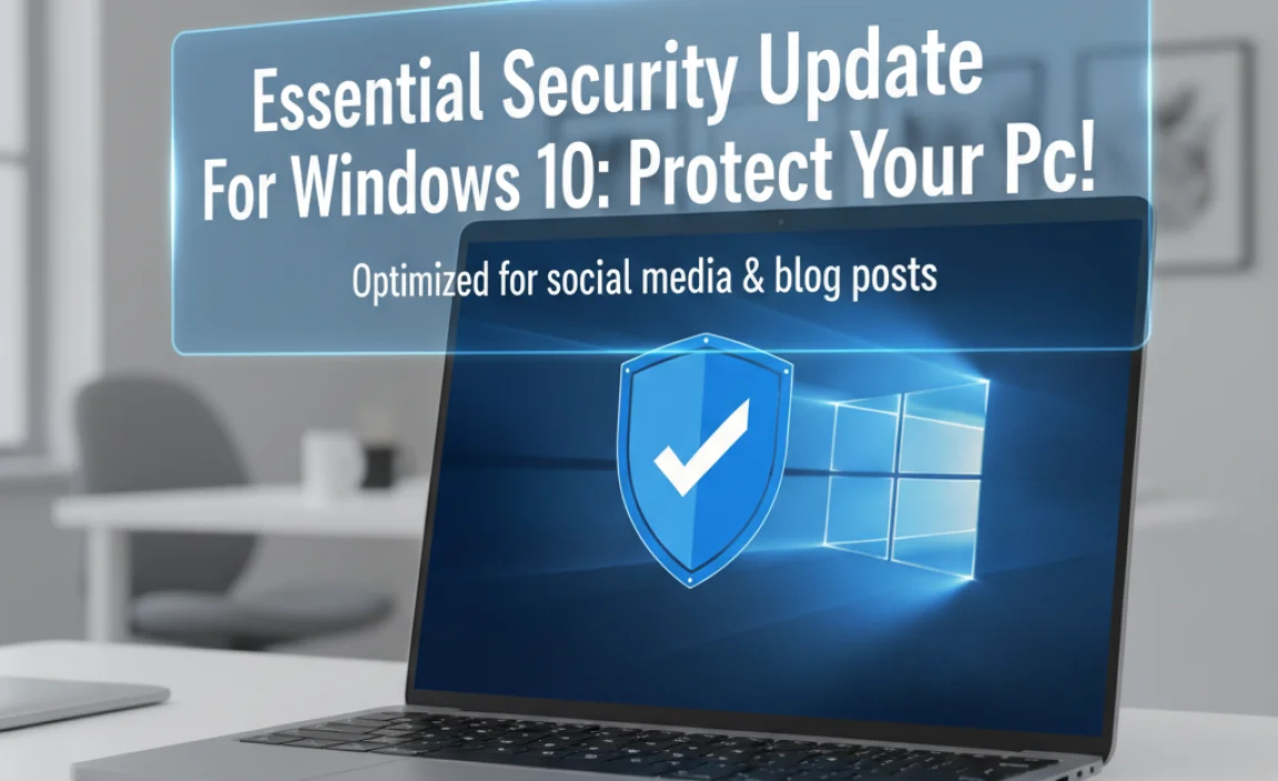 Essential Security Update For Windows 10: Protect Your Pc!