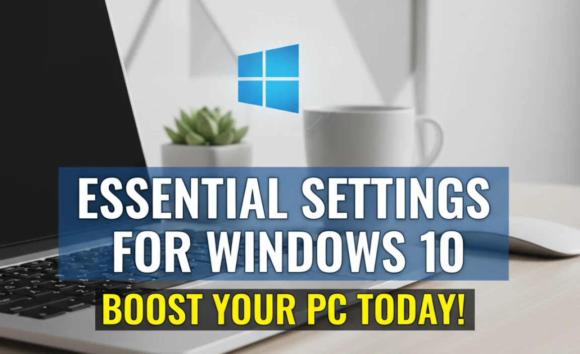 Essential Settings For Windows 10: Boost Your Pc Today!