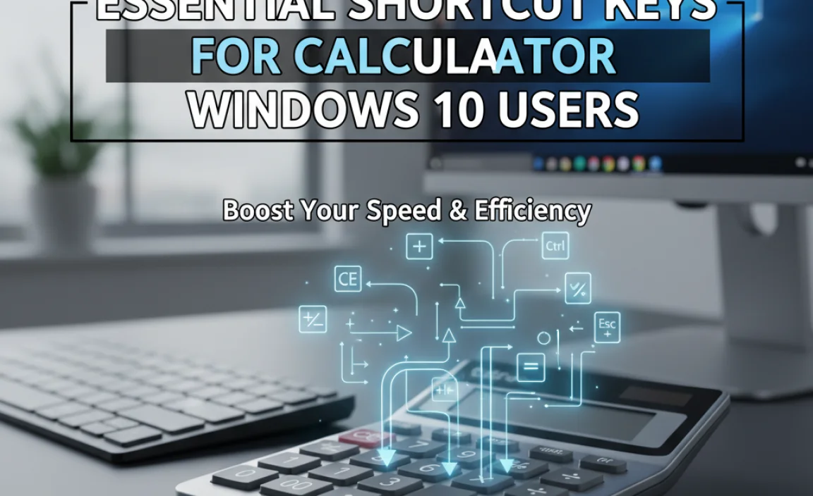 Essential Shortcut Key For Calculator Windows 10 Users