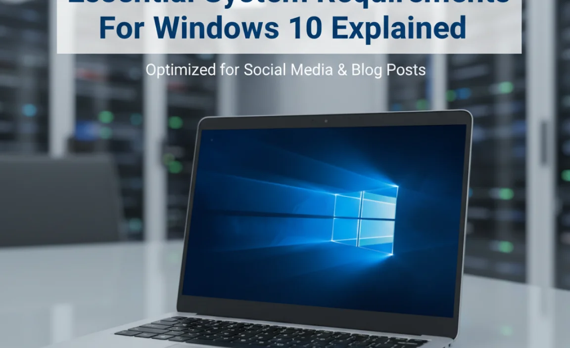 Essential System Requirements For Windows 10 Explained