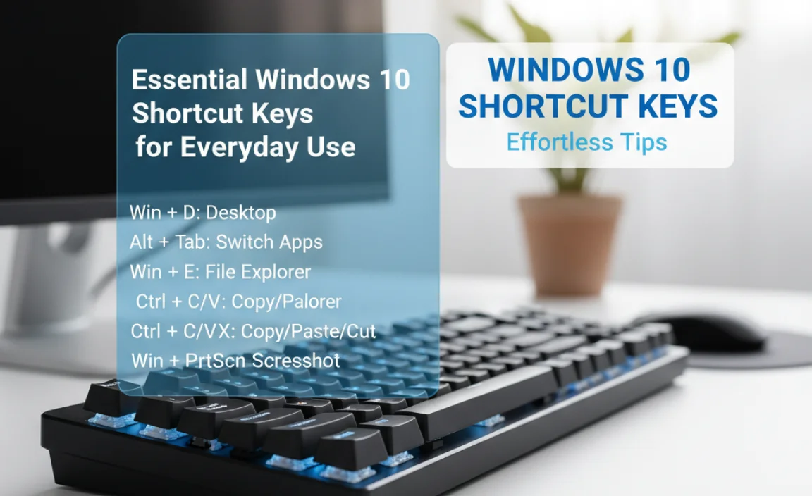 Essential Windows 10 Shortcut Keys for Everyday Use