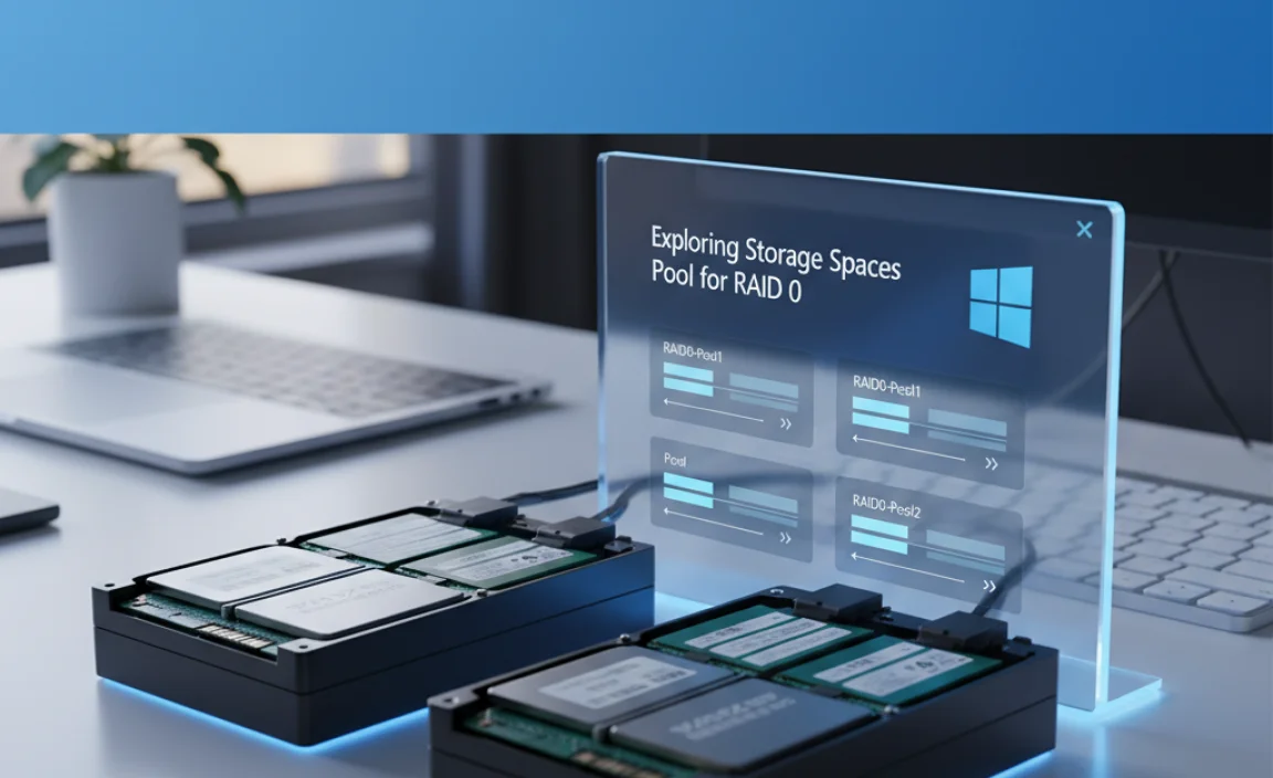 Exploring Storage Spaces Pool for RAID 0 in Windows 11