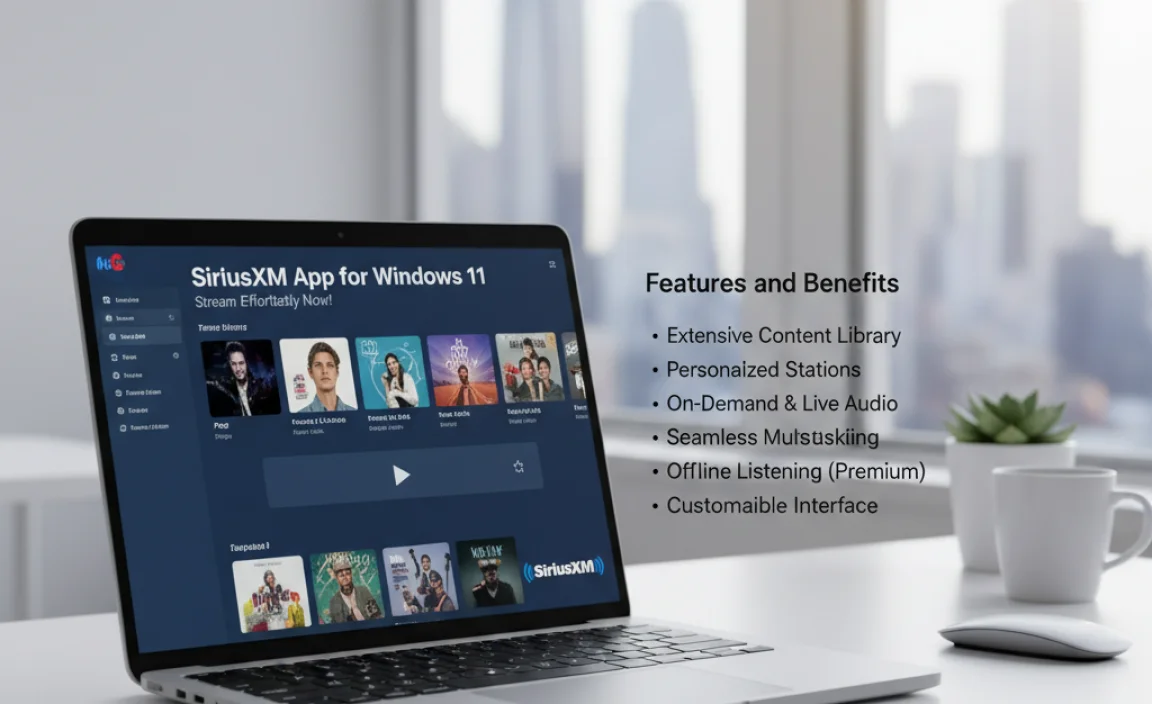 Features and Benefits of the SiriusXM App on Windows 11
