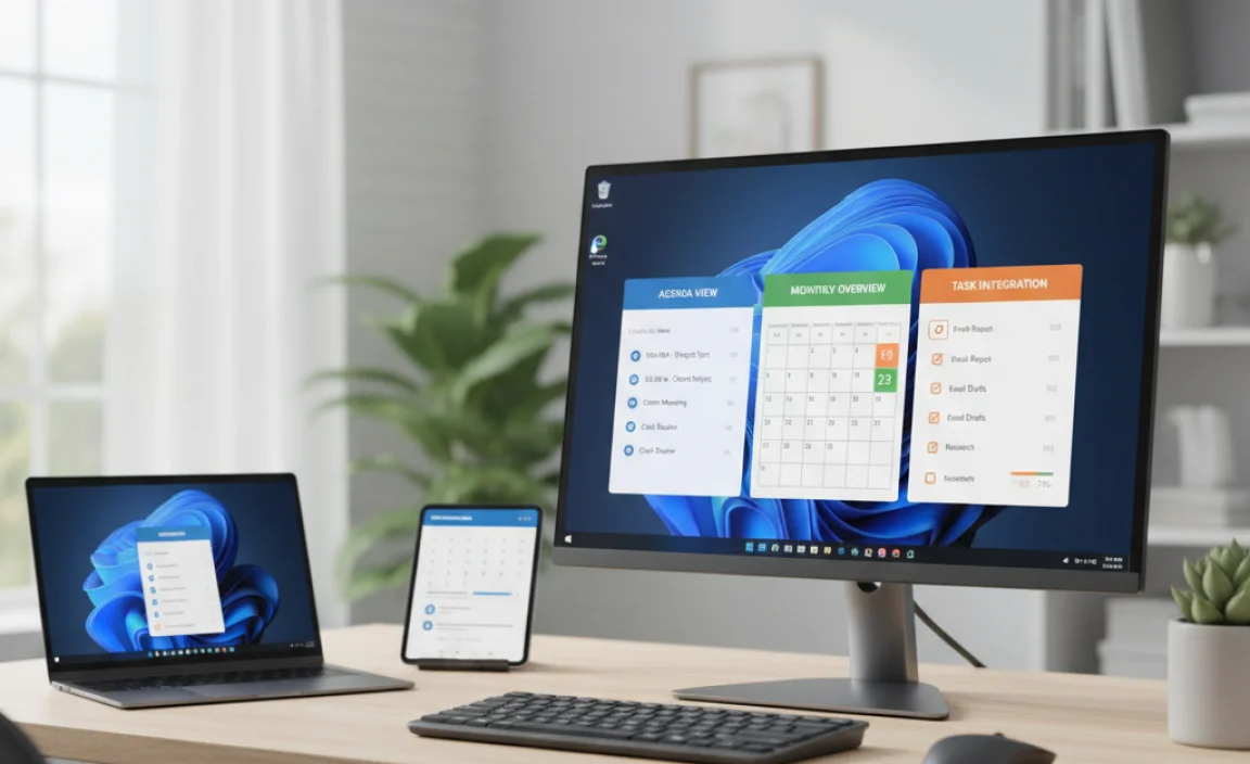 Features of Calendar Widget for Windows 11