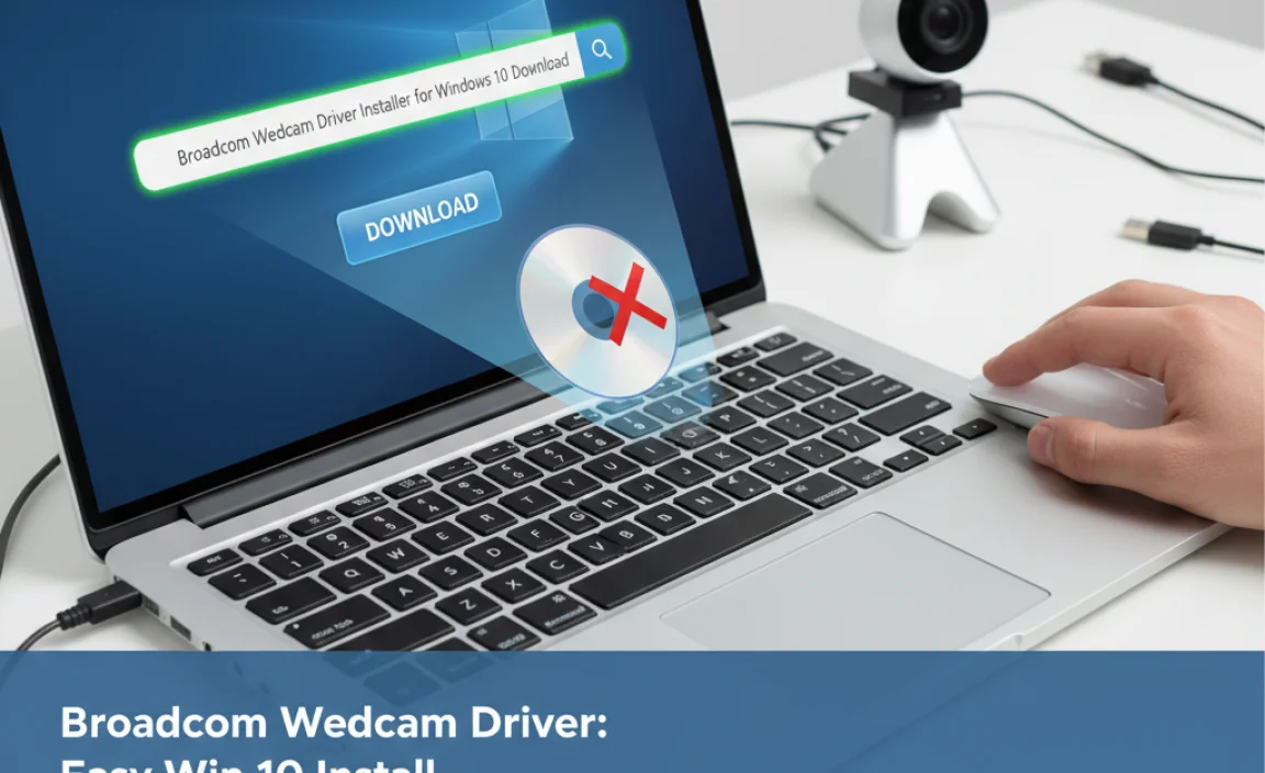 Finding the Broadcom Webcam Driver Installer for Windows 10 Without CD