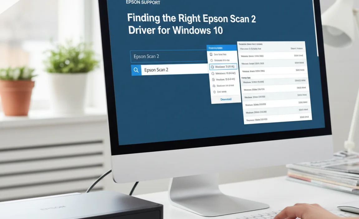 Finding the Right Epson Scan 2 Driver for Windows 10