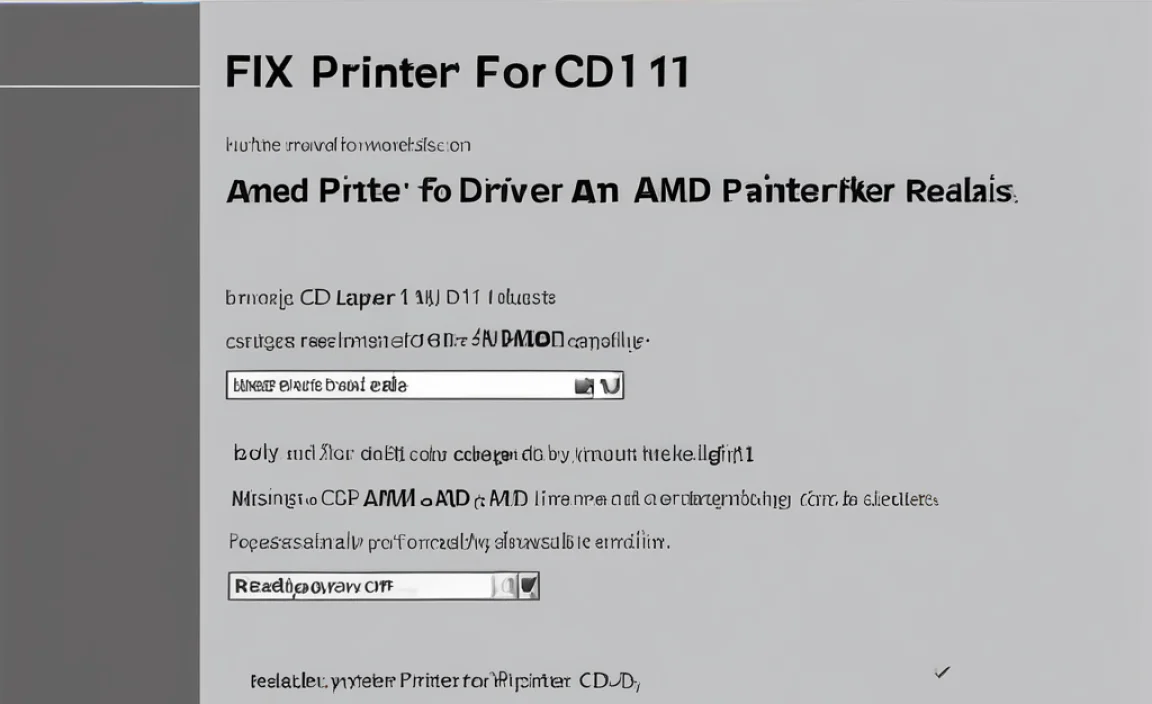 Fix Amd Printer Missing Driver For Windows 11 Without Cd