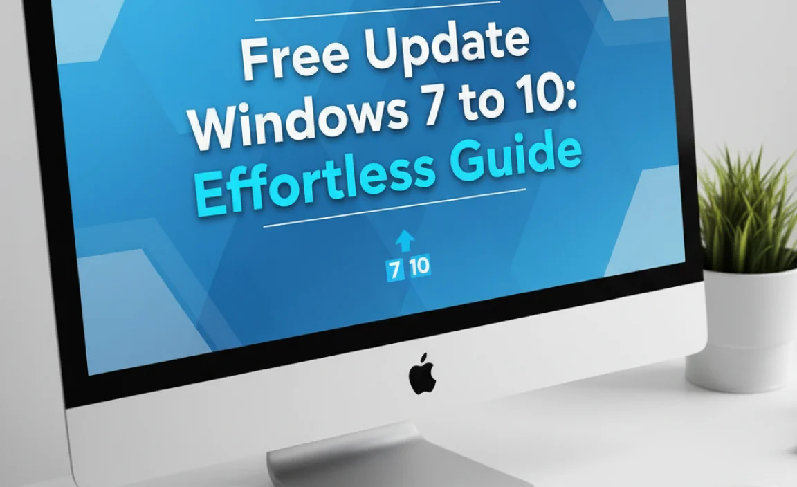 Free Update Windows 7 to 10: Effortless Guide