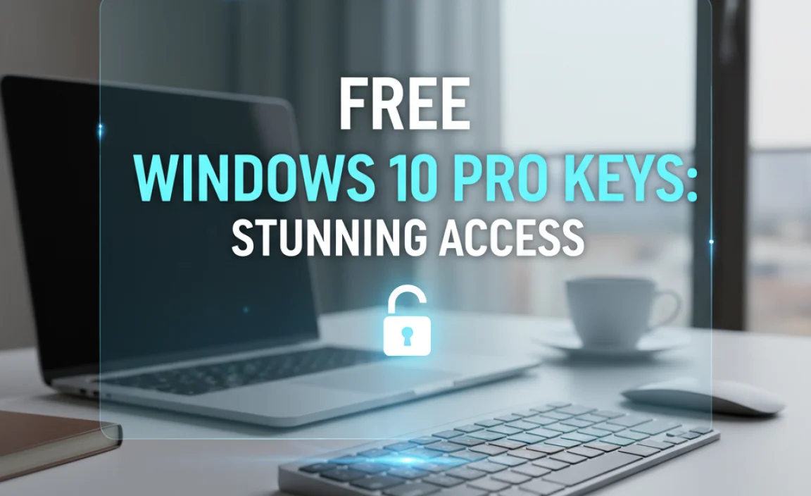 Free Windows 10 Pro Keys: Stunning Access