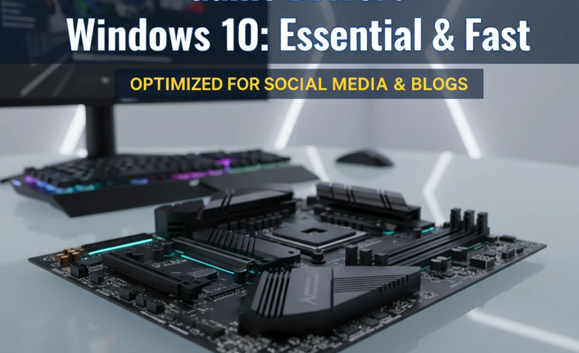 Game Drivers Windows 10: Essential & Fast