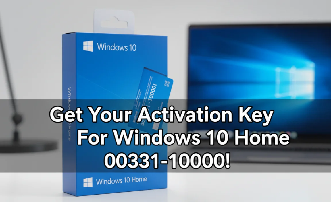 Get Your Activation Key For Windows 10 Home 00331-10000!