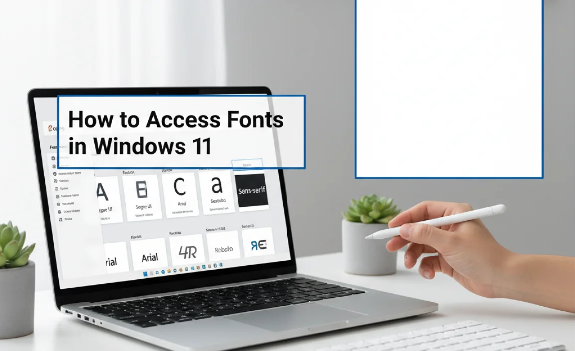 How to Access Fonts in Windows 11