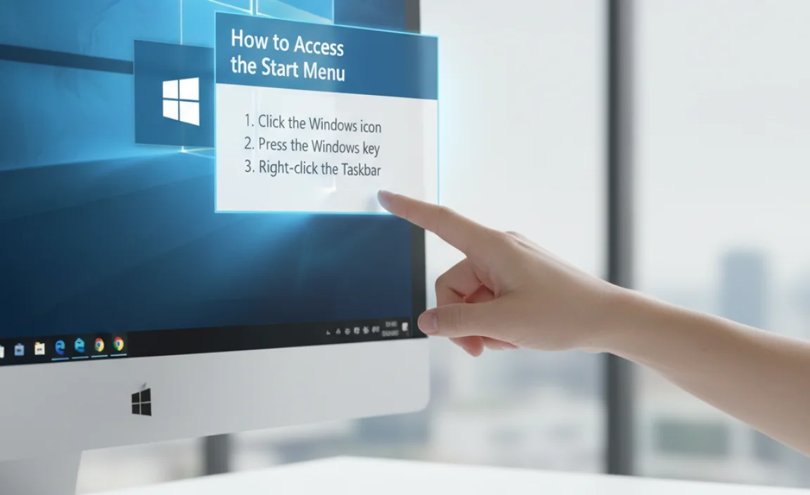 How to Access the Start Menu