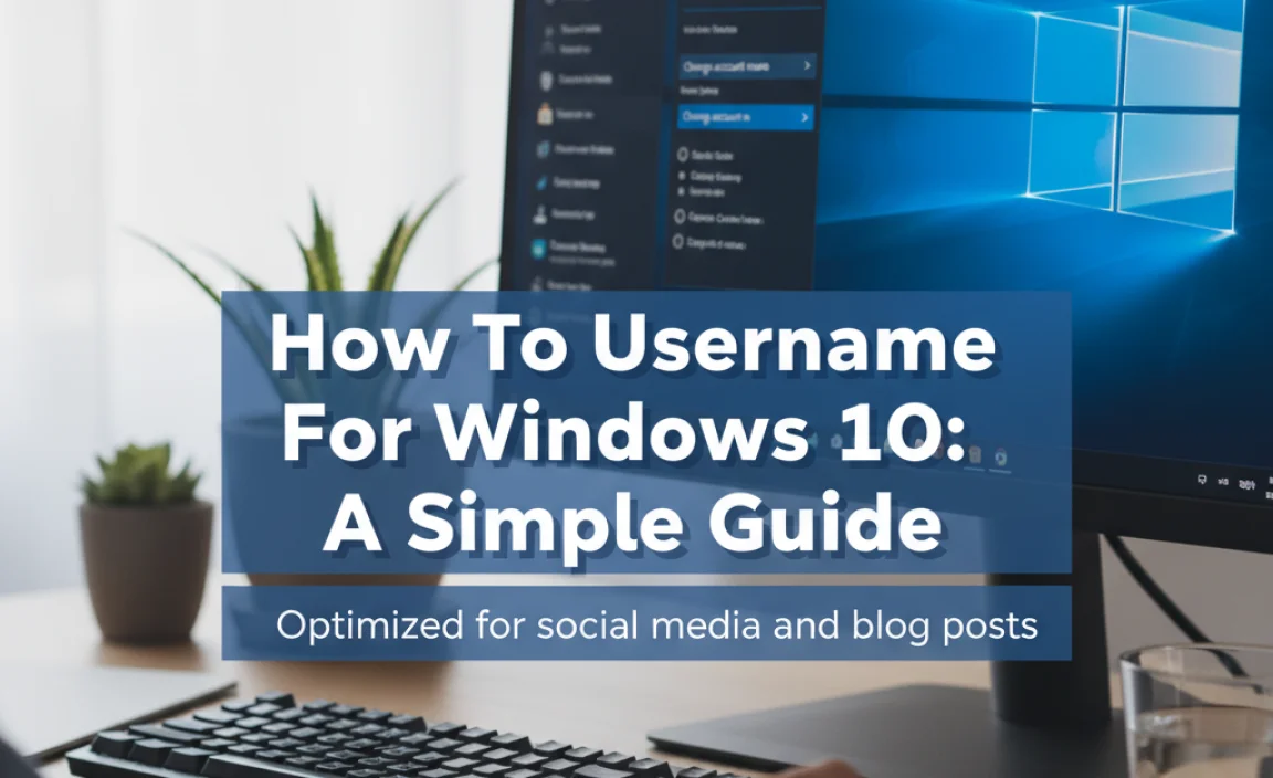 How To Change Username For Windows 10: A Simple Guide