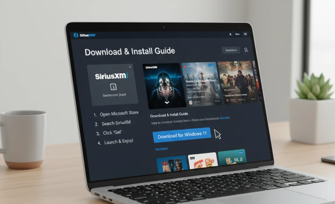 How to Download and Install the SiriusXM App on Windows 11