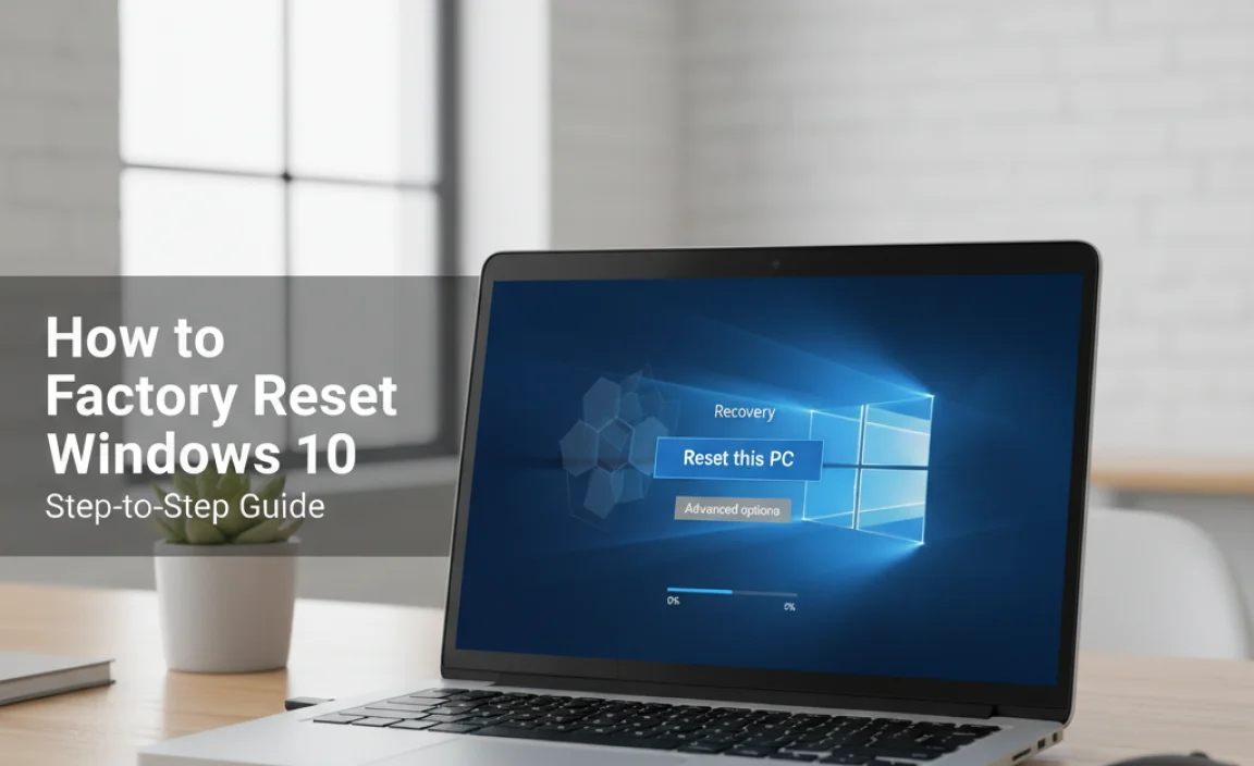 How to Factory Reset Windows 10: Step-by-Step Guide