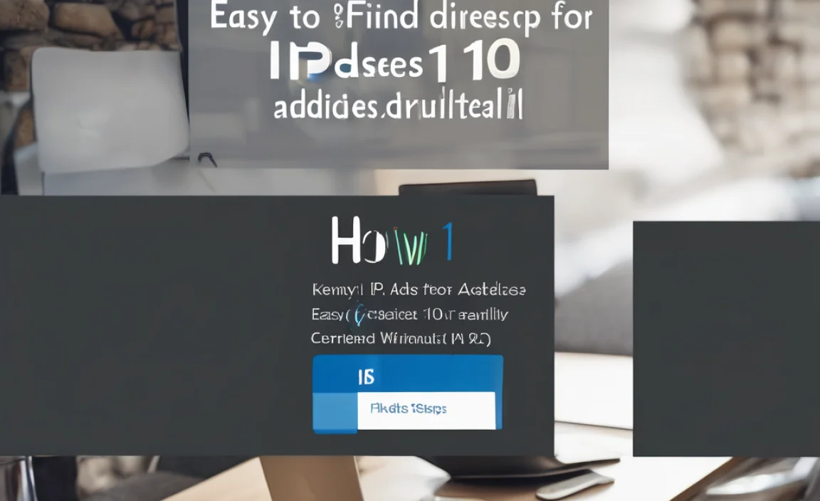 How To Find Ip Address For Windows 10: Easy Steps!