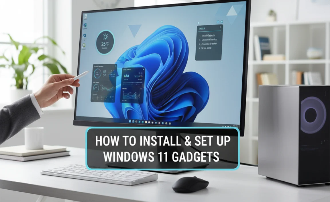 How to Install and Set Up Desktop Gadgets in Windows 11