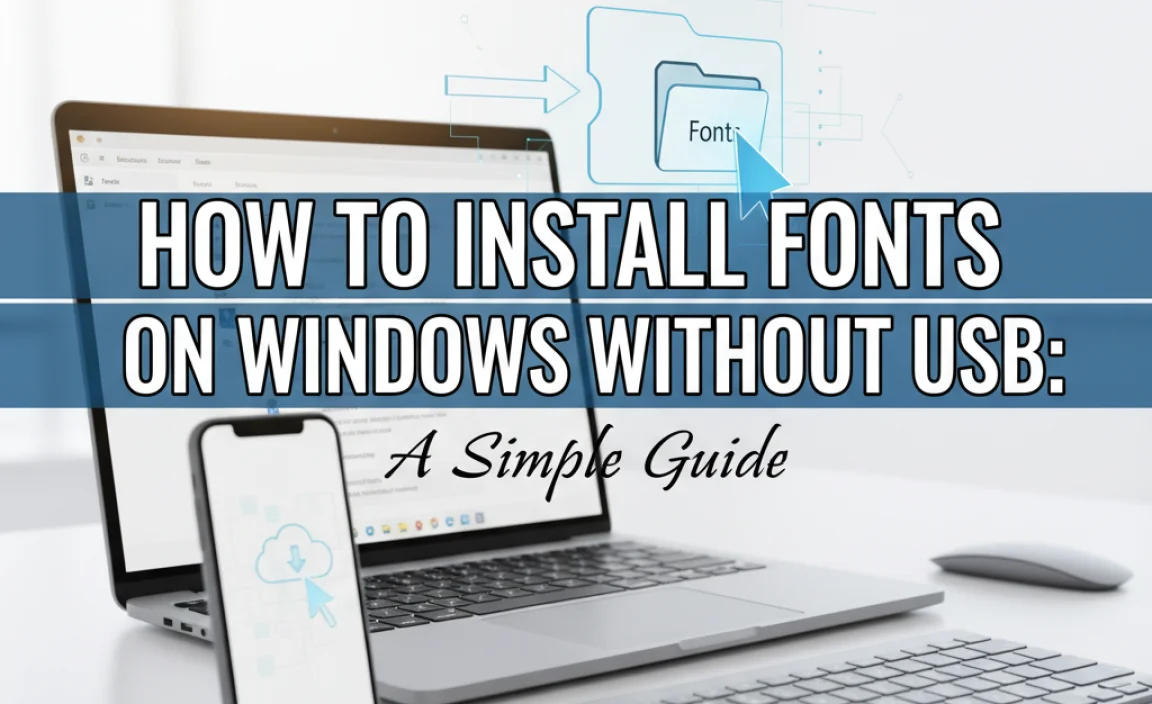 How To Install Fonts On Windows Without Usb: A Simple Guide
