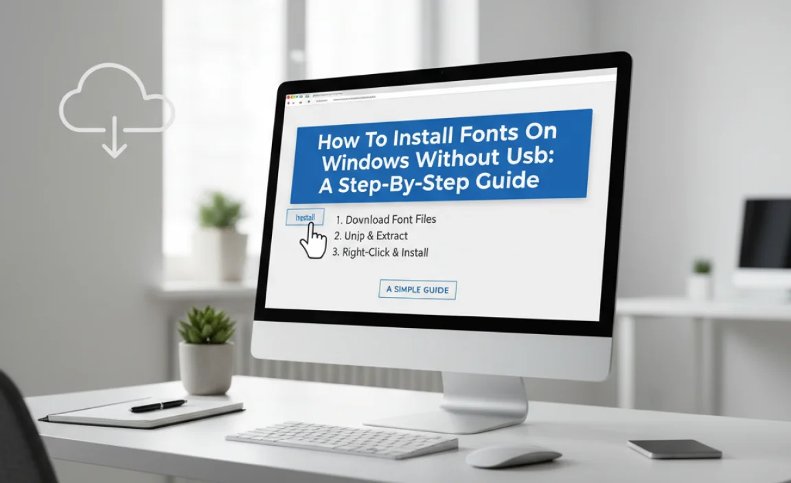 How To Install Fonts On Windows Without Usb: A Step-By-Step Guide
