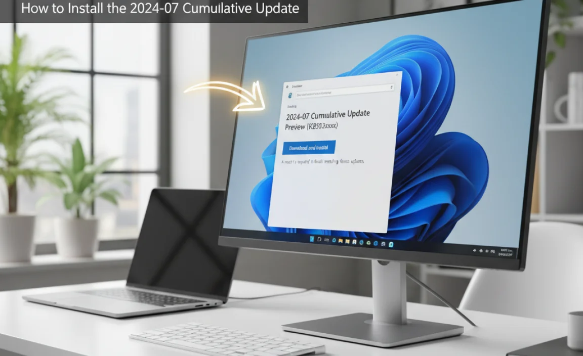 How to Install the 2024-07 Cumulative Update