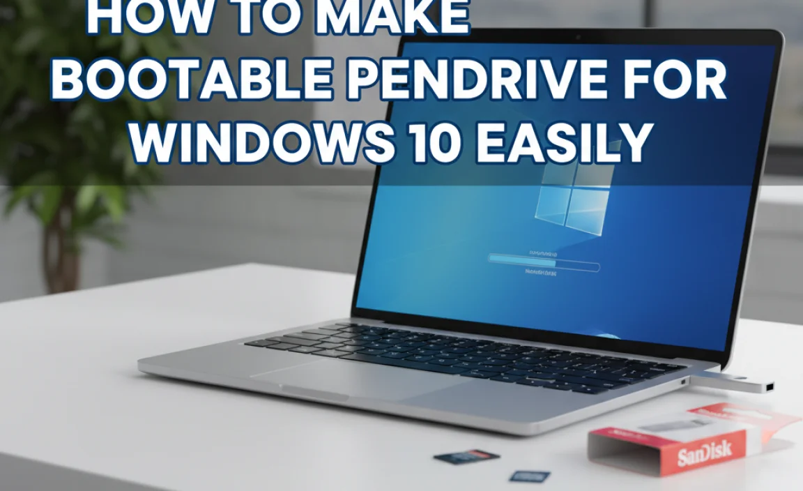 How To Make Bootable Pendrive For Windows 10 Easily