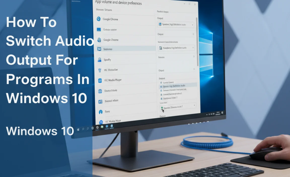 How To Switch Audio Output For Programs In Windows 10