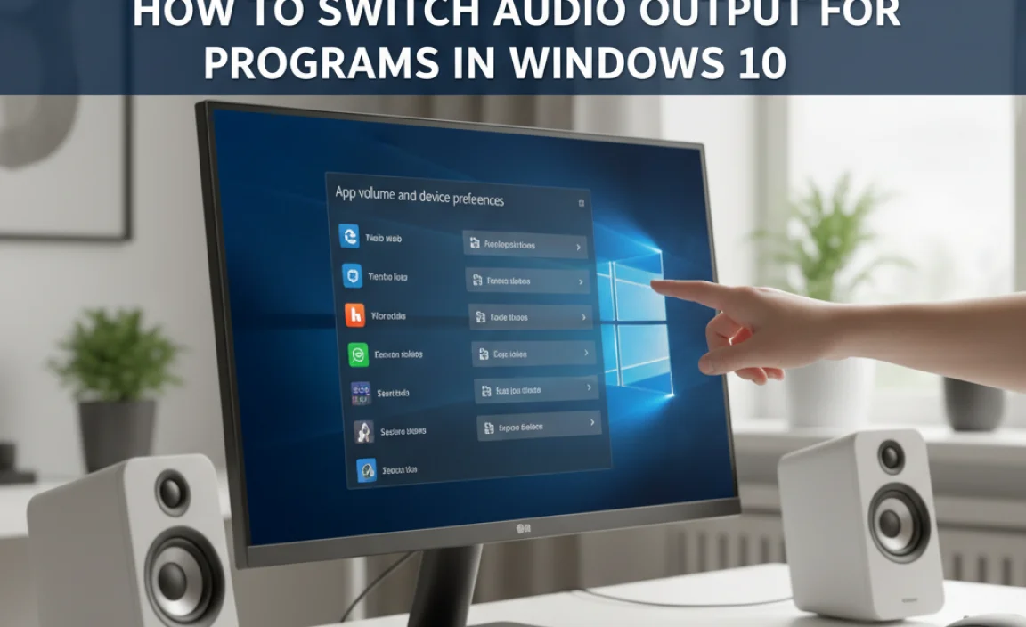 How To Switch Audio Output For Programs In Windows 10