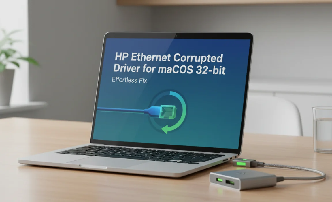 HP Ethernet Corrupted Driver for macOS 32-bit: Effortless Fix