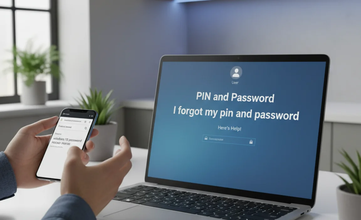 i forgot my pin and password for windows 10