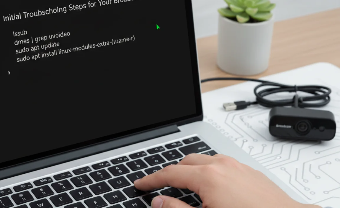 Initial Troubleshooting Steps for Your Broadcom Webcam