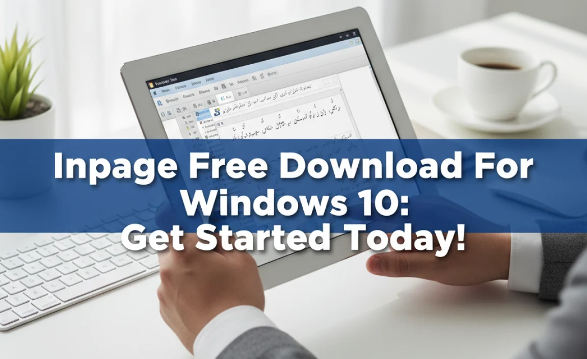 Inpage Free Download For Windows 10: Get Started Today!