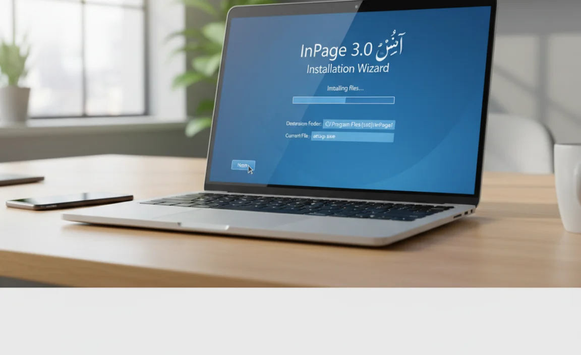 Installation Process of InPage on Windows 10