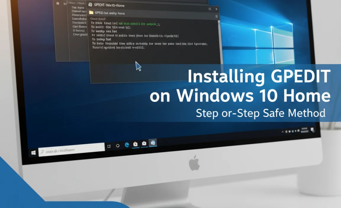 Installing a Functional GPEDIT on Windows 10 Home: A Step-by-Step Safe Method